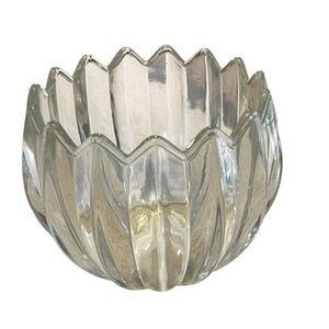 Godinger New in Box Crystal Votive Holder with tealight candle